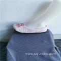 Wholesale 100% Polyester Girls Indoor Flat Slippers Socks